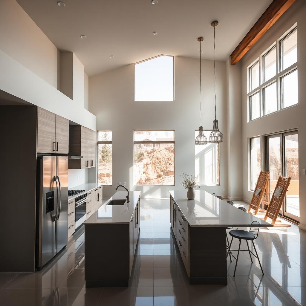 Modern home interior built by JRP General Contracting